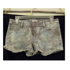 Candies size 5 juniors short shorts multi colored denim